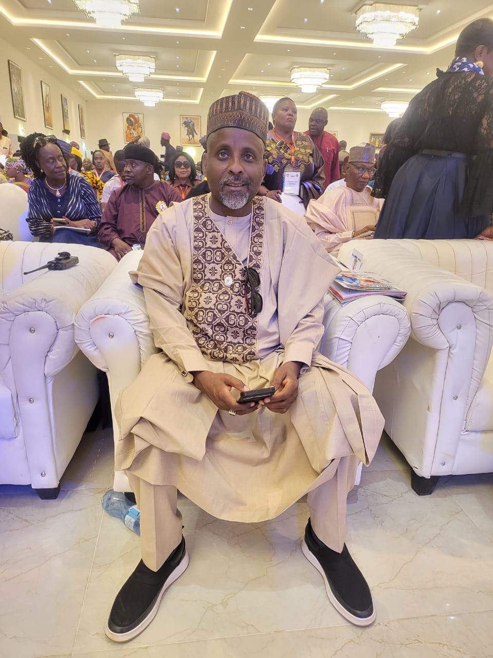NUJ President, Comrade  Alhassan Yahya at NIPR Conference in Kaduna State.