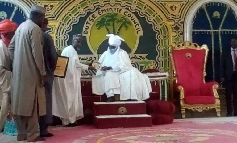 NUJ National President visits Emir of Dutse, ahead of NEC meeting in Jigawa